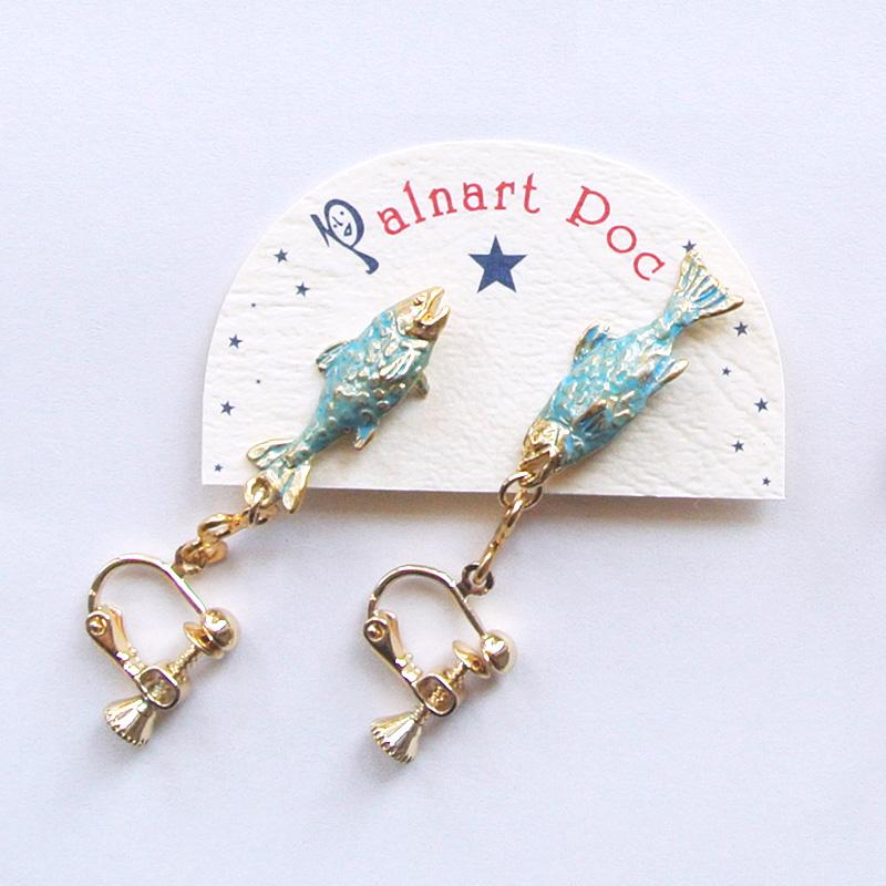 販売終了■イヤリング スカイサーモン Palnart Poc パルナートポック 鮭 シャケ EA015 送料200円 1万円以上送料無料 |  | 02