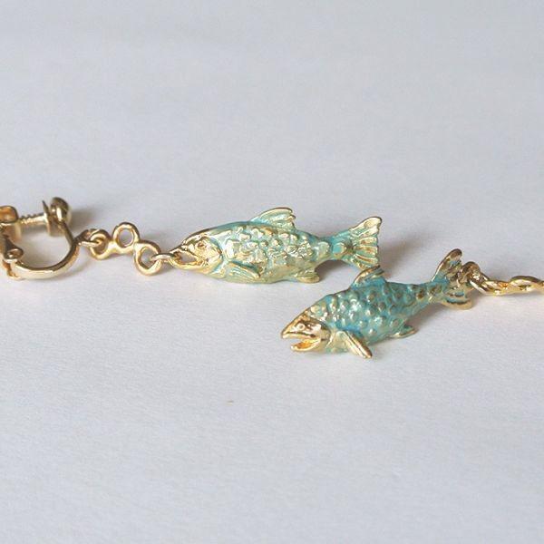 販売終了■イヤリング スカイサーモン Palnart Poc パルナートポック 鮭 シャケ EA015 送料200円 1万円以上送料無料 |  | 03