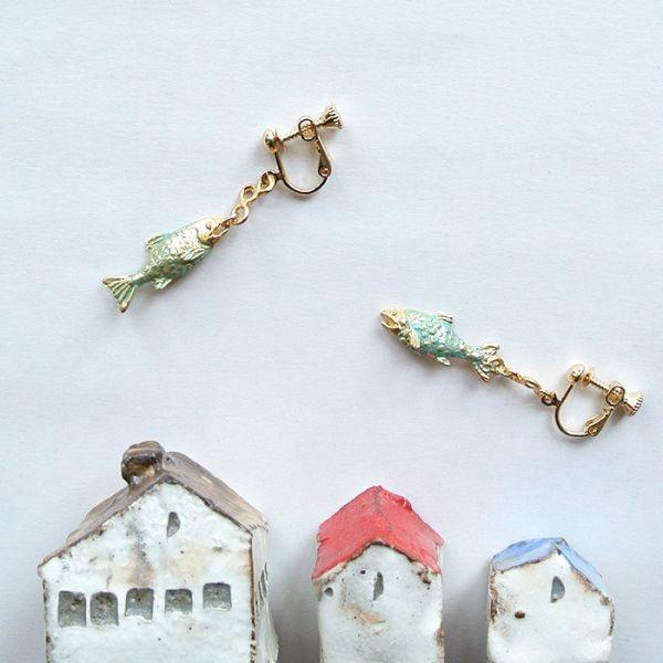 販売終了■イヤリング スカイサーモン Palnart Poc パルナートポック 鮭 シャケ EA015 送料200円 1万円以上送料無料 |  | 04