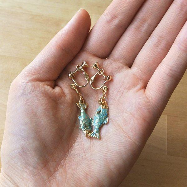 販売終了■イヤリング スカイサーモン Palnart Poc パルナートポック 鮭 シャケ EA015 送料200円 1万円以上送料無料 |  | 05