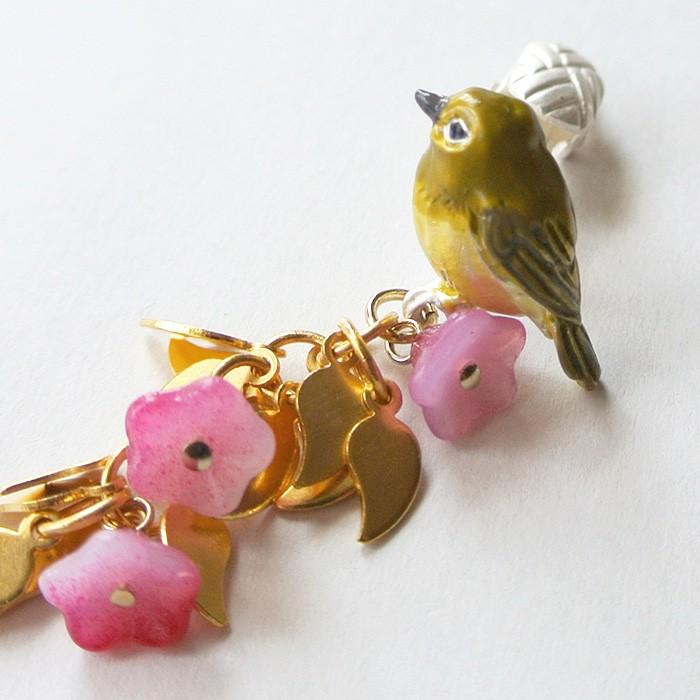 販売終了■イヤリング メジロの気持ち Palnart Poc パルナートポック 目白 花 EA068 送料200円 1万円以上送料無料 |  | 05