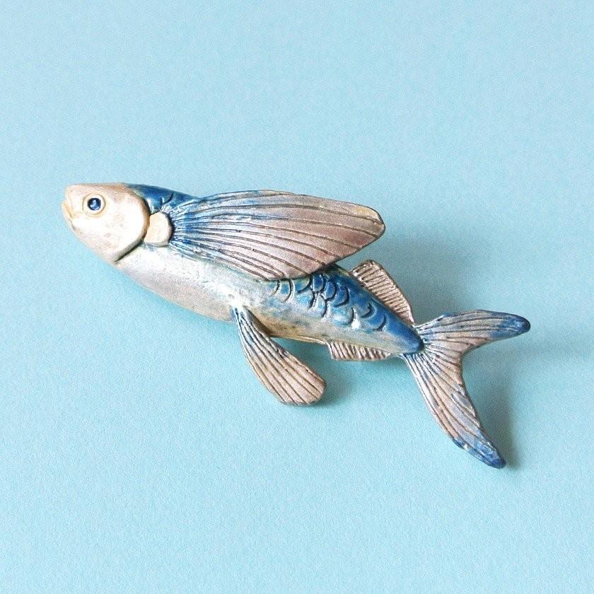 販売終了■ブローチ ハマトビウオ Palnart Poc パルナートポック 飛魚 アゴ PB076 送料200円 1万円以上送料無料 | 