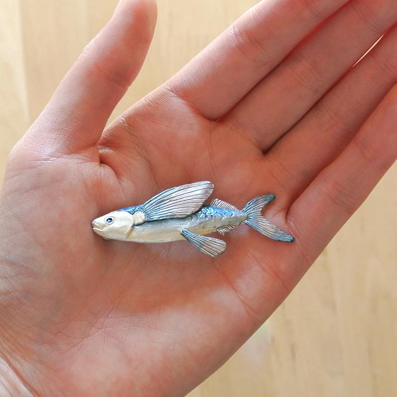 販売終了■ブローチ ハマトビウオ Palnart Poc パルナートポック 飛魚 アゴ PB076 送料200円 1万円以上送料無料 |  | 05