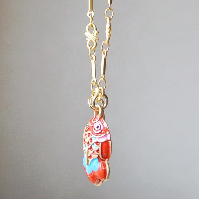 販売終了■ネックレス 金魚 メリー Palnart Poc パルナートポック レトロ 浴衣コーデ NE369 送料200円 1万円以上送料無料 |  | 12