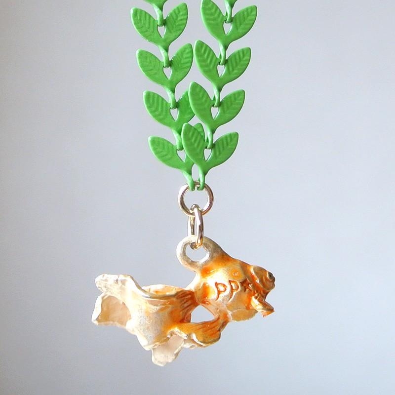 販売終了■ネックレス 金魚 水底のお嬢さん Palnart Poc パルナートポック 浴衣コーデ 水草 NE375 送料200円 1万円以上送料無料 |  | 12