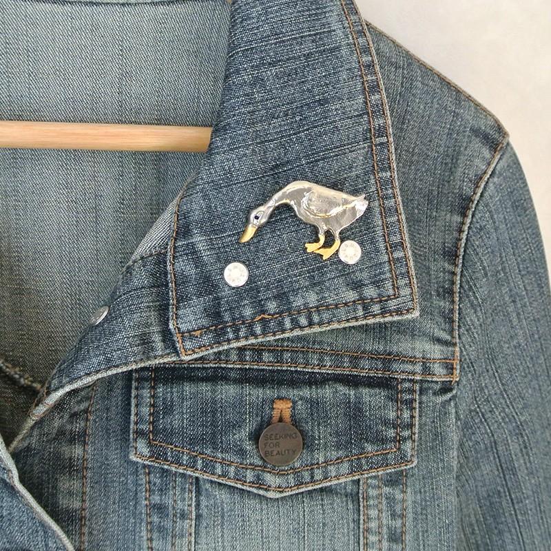 販売終了■ブローチ アヒル Palnart Poc パルナートポック 家鴨 PB004 送料200円 1万円以上送料無料 |  | 08