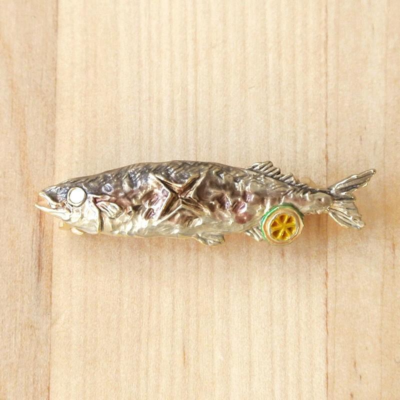 販売終了■ブローチ サンマ 秋刀魚の塩焼き Palnart Poc パルナートポック PB095 送料200円 1万円以上送料無料 |  | 01