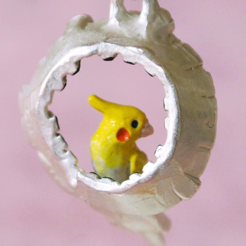 販売終了■ネックレス インコ 歌心 Palnart Poc パルナートポック いんこ NE388 送料200円 1万円以上送料無料 |  | 05