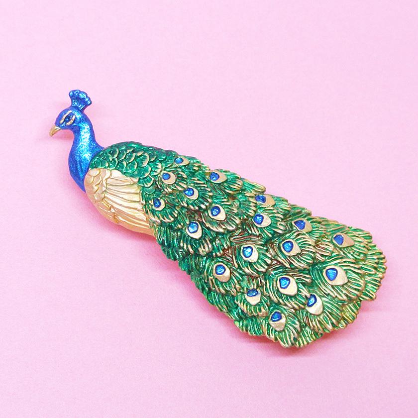 ブローチ 孔雀 Palnart Poc パルナートポック クジャク Pb134 送料0円 1万円以上送料無料 C43 鳥とさかなのお店 あおだま雑貨店 通販 Yahoo ショッピング