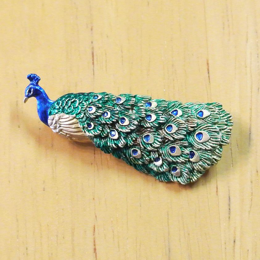 ブローチ 孔雀 Palnart Poc パルナートポック クジャク Pb134 送料0円 1万円以上送料無料 C43 鳥とさかなのお店 あおだま雑貨店 通販 Yahoo ショッピング
