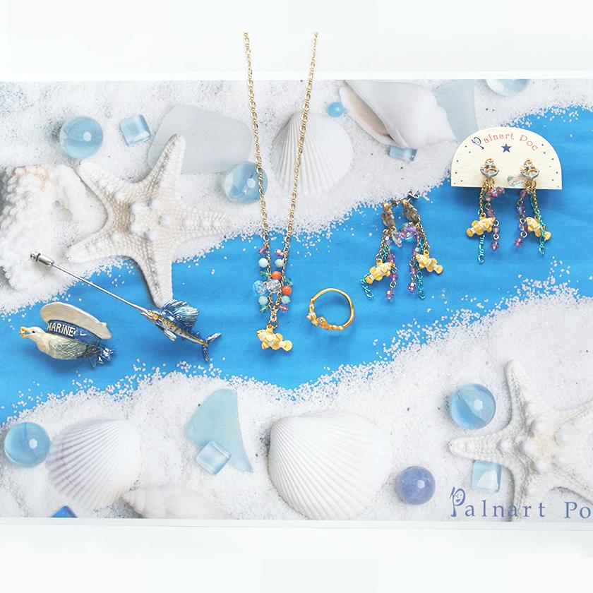 【装苑掲載】 トラファルガー 白鳩の群れのバレッタ&カフ Palnart Poc 装苑掲載】 トラファルガー 白鳩の群れのバレッタ&カフ Palnart Poc