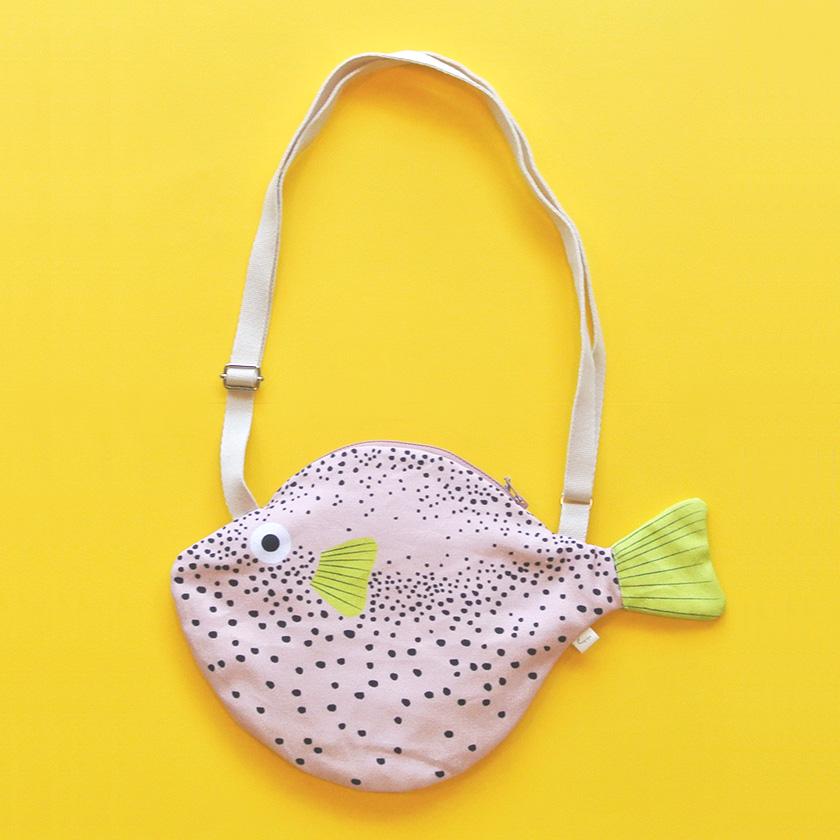 販売終了■おさかなバッグ フグ DON FISHER ドンフィッシャー SMALL PUFFERFISH Pink お魚ポーチ 輸入雑貨 ピンク ブルー 送料200円 1万円以上送料無料 | 