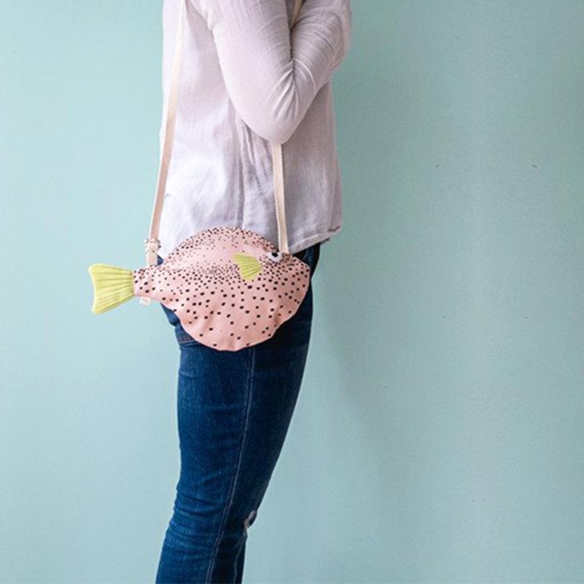 販売終了■おさかなバッグ フグ DON FISHER ドンフィッシャー SMALL PUFFERFISH Pink お魚ポーチ 輸入雑貨 ピンク ブルー 送料200円 1万円以上送料無料 |  | 02