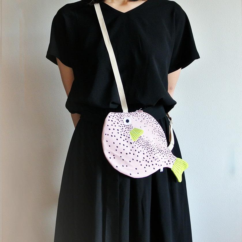 販売終了■おさかなバッグ フグ DON FISHER ドンフィッシャー SMALL PUFFERFISH Pink お魚ポーチ 輸入雑貨 ピンク ブルー 送料200円 1万円以上送料無料 |  | 03