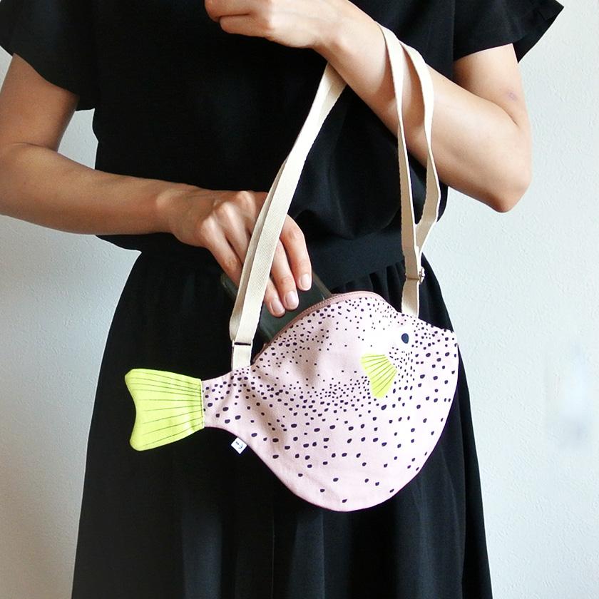 販売終了■おさかなバッグ フグ DON FISHER ドンフィッシャー SMALL PUFFERFISH Pink お魚ポーチ 輸入雑貨 ピンク ブルー 送料200円 1万円以上送料無料 |  | 04