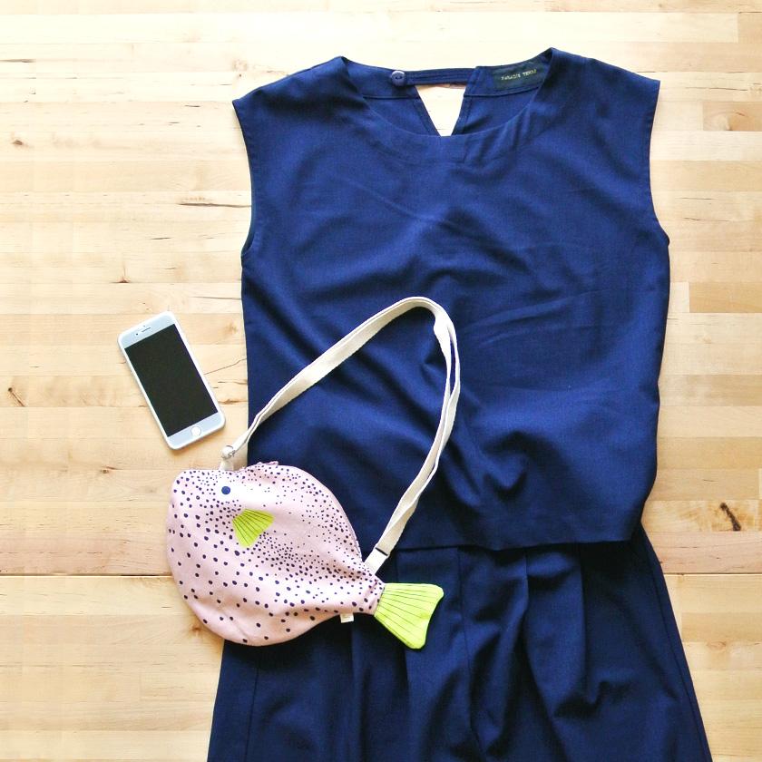 販売終了■おさかなバッグ フグ DON FISHER ドンフィッシャー SMALL PUFFERFISH Pink お魚ポーチ 輸入雑貨 ピンク ブルー 送料200円 1万円以上送料無料 |  | 07