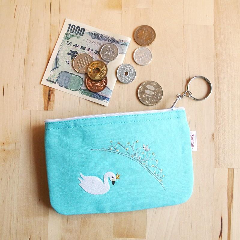 ポーチ 白鳥の湖 ハンドメイド ハクチョウ 音楽雑貨 手刺繍 ベトナム 送料200円 1万円以上送料無料 |  | 11