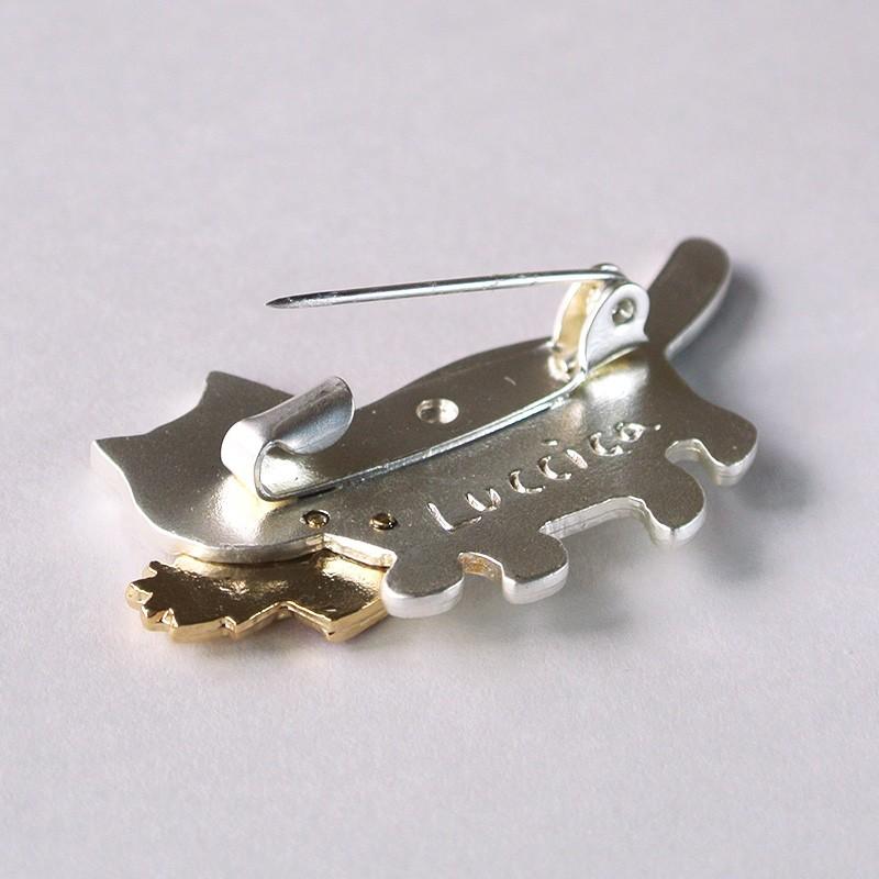 販売終了■ブローチ 猫 魚 キャット缶 cat can ルチカ Luccica ネコとサカナの缶詰 アクセサリー LU-1512-22 送料200円 1万円以上送料無料 |  | 02