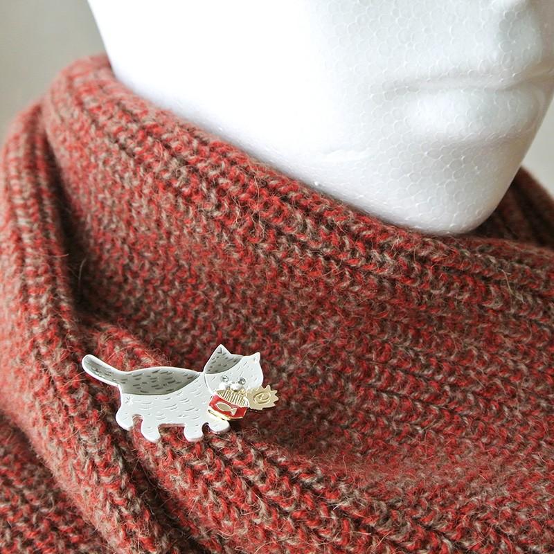 販売終了■ブローチ 猫 魚 キャット缶 cat can ルチカ Luccica ネコとサカナの缶詰 アクセサリー LU-1512-22 送料200円 1万円以上送料無料 |  | 05