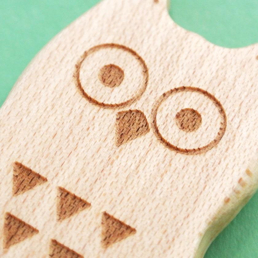 販売終了■おやつスプーン フクロウ（メープル） 木製 ふくろう 割れない 子供 アイススプーン デザートスプーン 送料200円 1万円以上送料無料 |  | 12