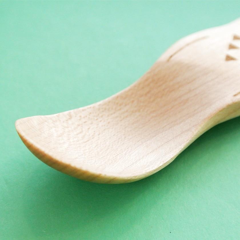 販売終了■おやつスプーン フクロウ（メープル） 木製 ふくろう 割れない 子供 アイススプーン デザートスプーン 送料200円 1万円以上送料無料 |  | 03
