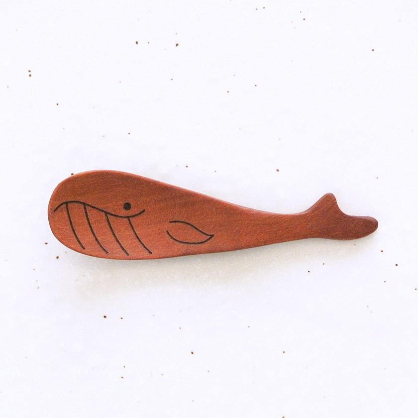 販売終了■スパイススプーン クジラ（サオ） 薬味 調味料 ミニスプーン 木製 くじら 割れない 子供 送料200円 1万円以上送料無料 ポイント消化 | 