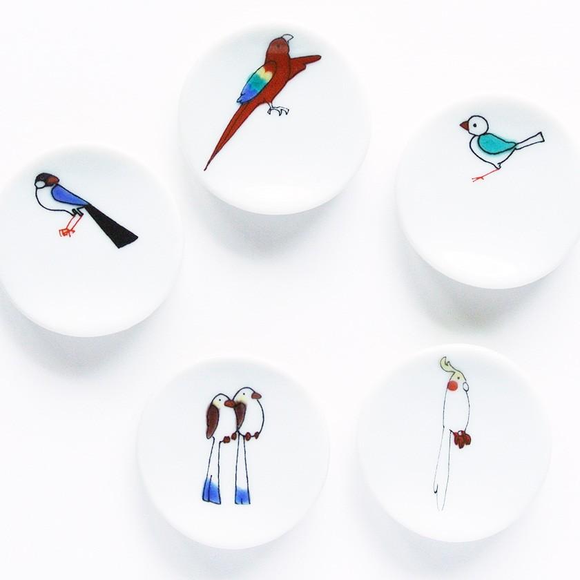 販売終了■小鳥の箸置セットB KUTANI SEAL クタニシール 九谷焼 KS2-41 箸置き 送料200円 1万円以上送料無料 |  | 16