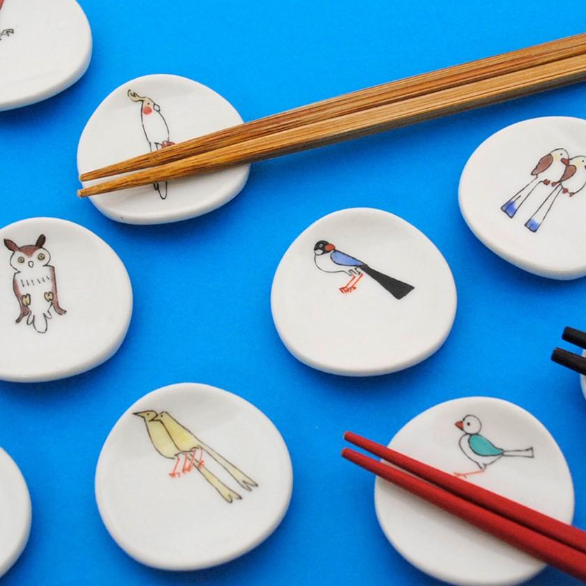 販売終了■小鳥の箸置セットB KUTANI SEAL クタニシール 九谷焼 KS2-41 箸置き 送料200円 1万円以上送料無料 |  | 18