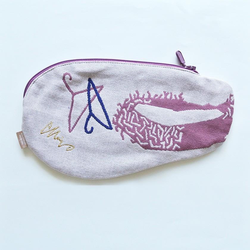 ガーゼポーチ カラス morita MiW ペンケース 筆箱 送料200円 1万円以上