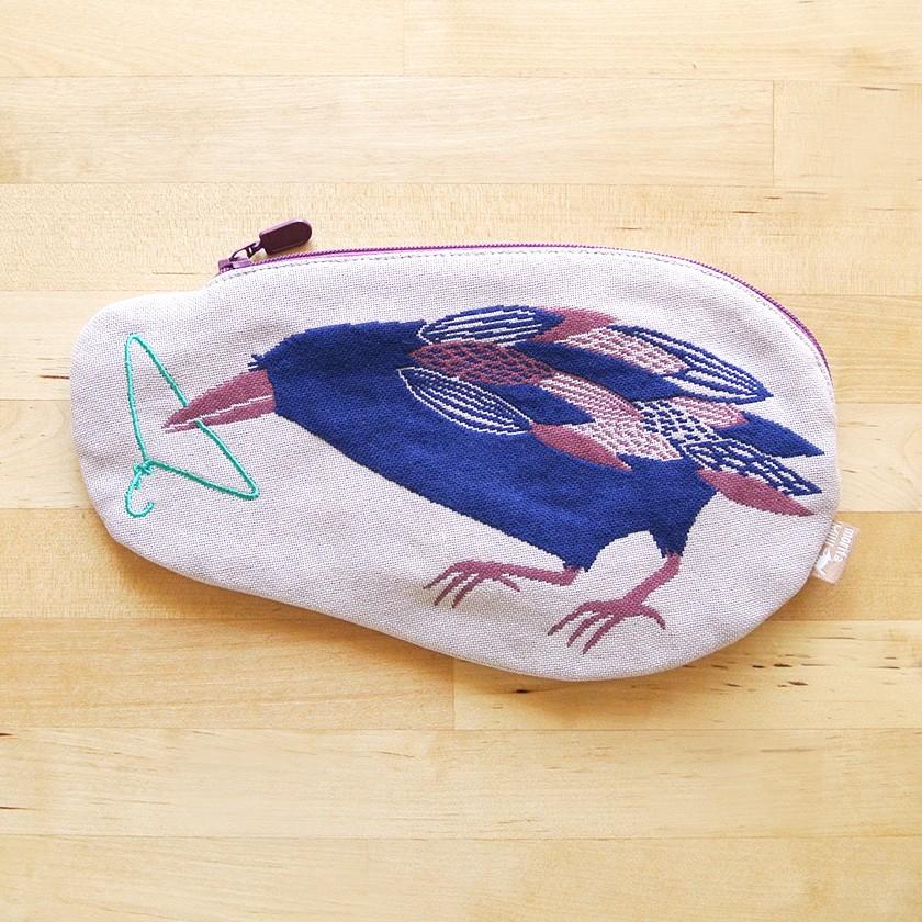 ガーゼポーチ カラス morita MiW ペンケース 筆箱 送料200円 1万円以上送料無料 |  | 14