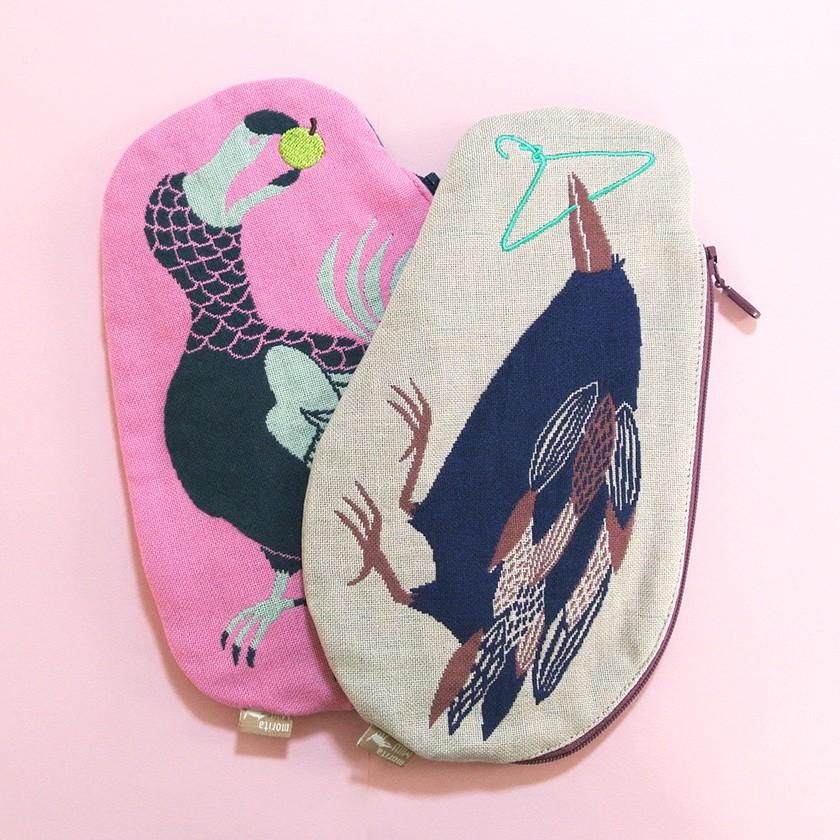 ガーゼポーチ カラス morita MiW ペンケース 筆箱 送料200円 1万円以上送料無料 |  | 20