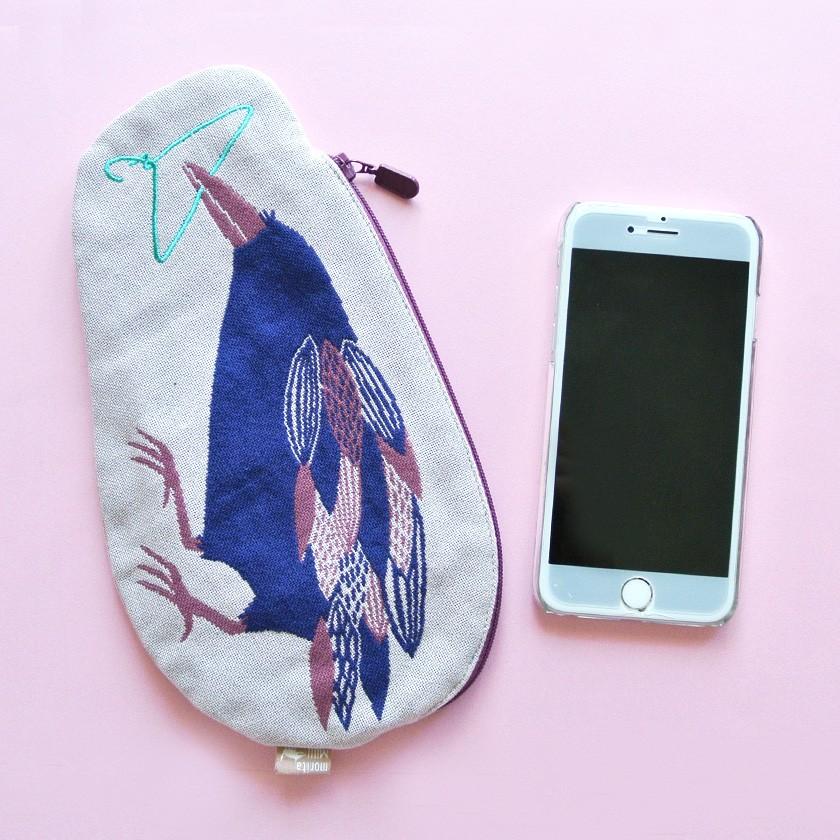 ガーゼポーチ カラス morita MiW ペンケース 筆箱 送料200円 1万円以上送料無料 |  | 04