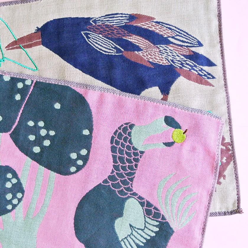 ガーゼハンカチ ドードー moritaMiW 3重ガーゼ dodo 絶滅種 送料200円 1万円以上送料無料 |  | 16