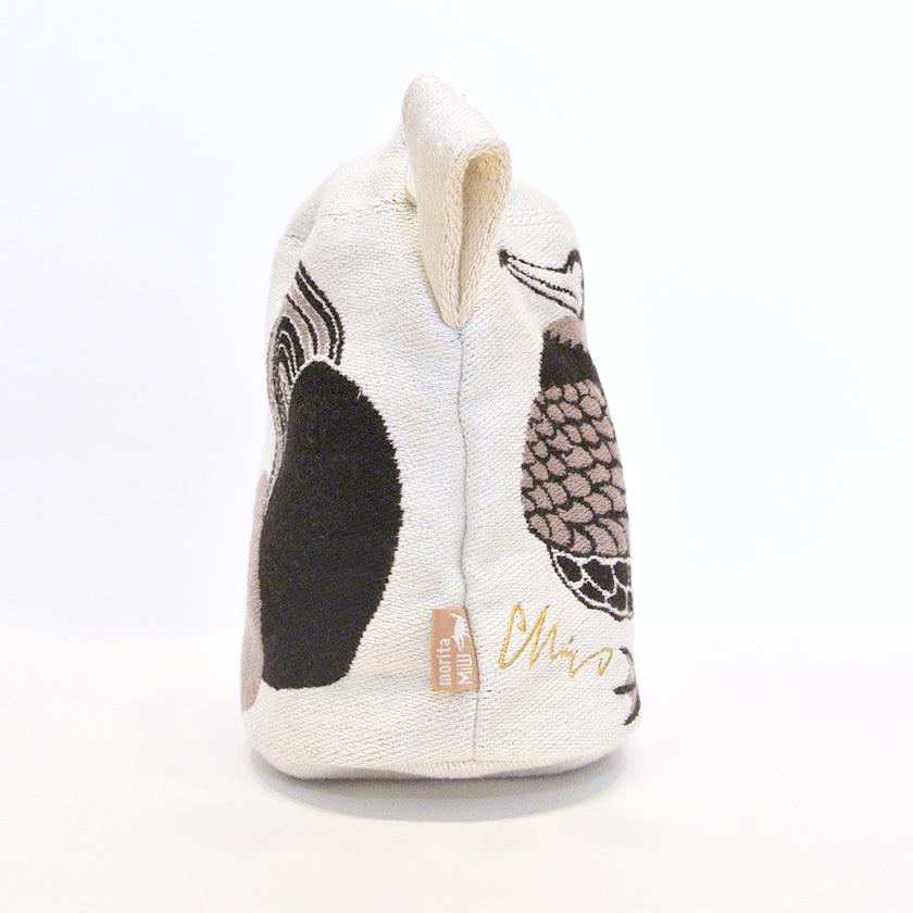 マチつきポーチ 川ほとりのニンマリのウたち moritaMiW 綿100% 川鵜 送料200円 1万円以上送料無料 |  | 11