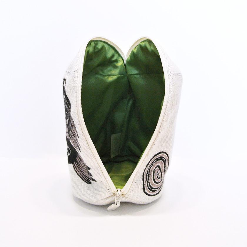 マチつきポーチ 川ほとりのニンマリのウたち moritaMiW 綿100% 川鵜 送料200円 1万円以上送料無料 |  | 17