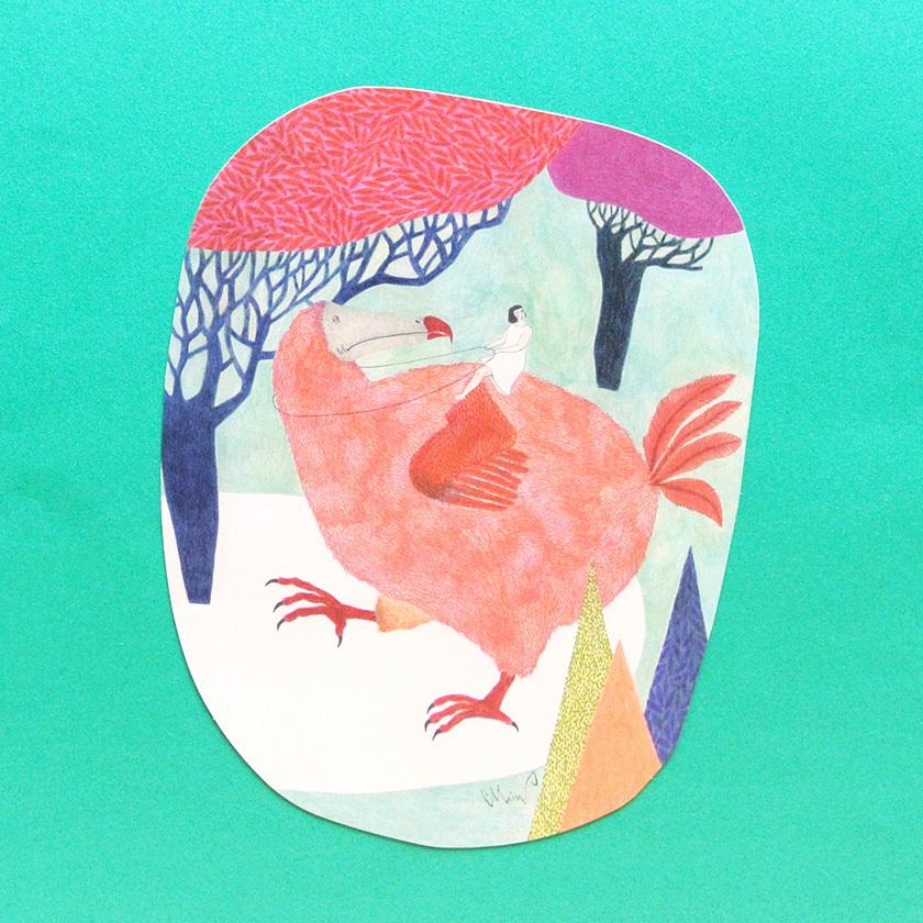 ポストカード ドードー あの日を歩く moritaMiW 絵葉書 ミニポスター 送料200円 1万円以上送料無料 |  | 18