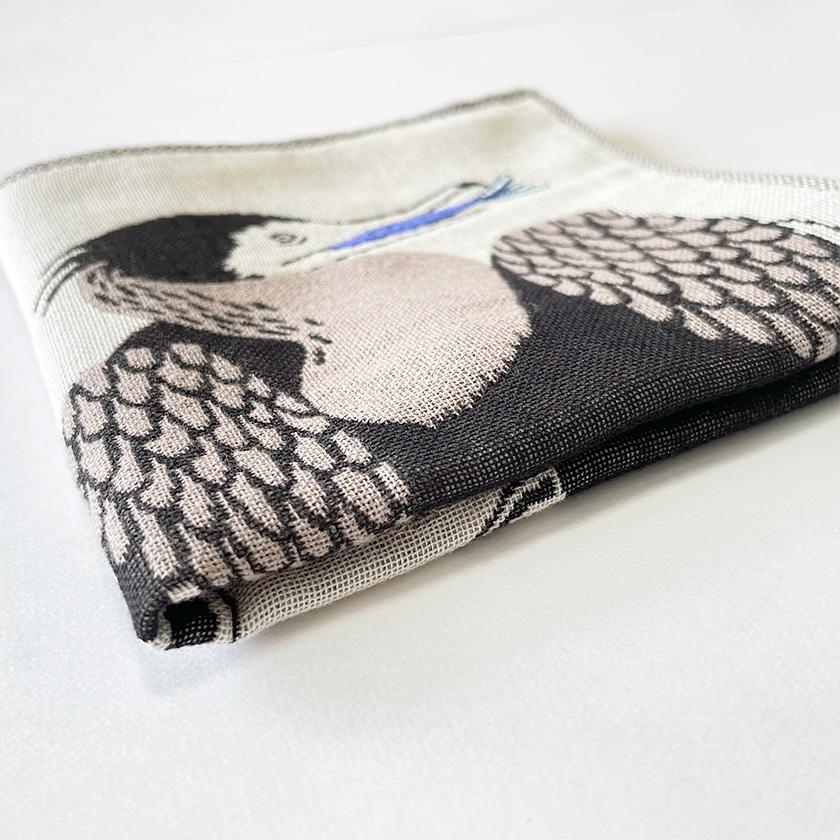 ガーゼハンカチ 川鵜 moritaMiW 3重ガーゼ dodo カワウ 送料200円 1万円以上送料無料 |  | 04