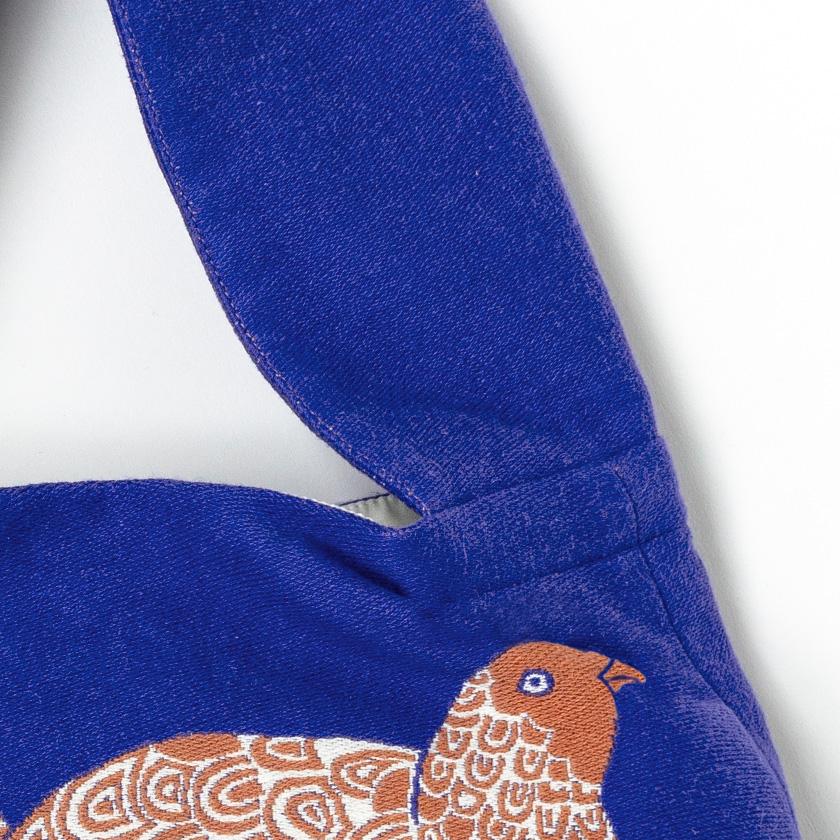 再入荷 ショルダーバッグ 雷鳥 moritaMiW 綿100% 春に呼ぶツガイライチョウ 送料200円 1万円以上送料無料 |  | 07