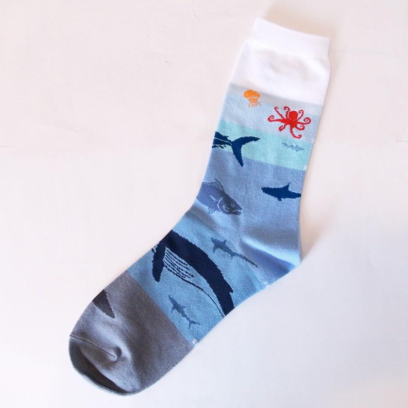 販売終了■靴下 海洋生物学 フグ サメ ペンギン 22-25cm GARAPAGO SOCKS 送料200円 1万円以上送料無料｜aodama-zakka｜04