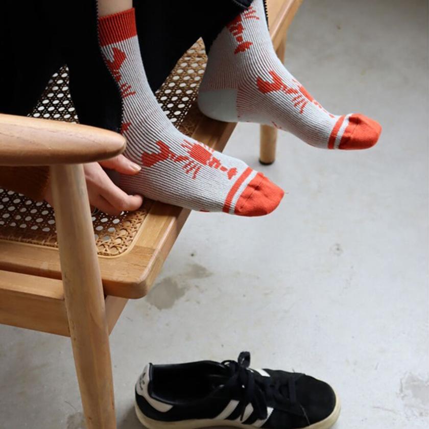 販売終了□靴下 2Pセット クルーソックス 22.5-24.5cm ノルウェーから