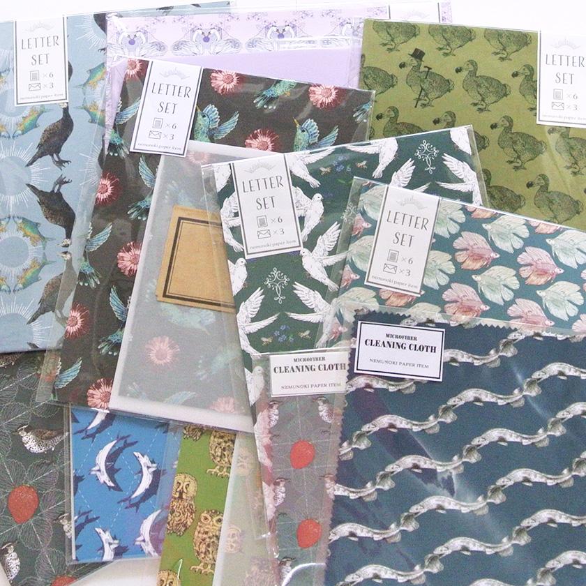 再入荷 レターセット イチゴとツグミ 便箋＆封筒 A5 nemunoki
