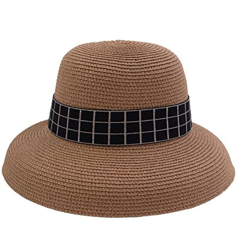 Ifsunレディース 麦わら帽子 カサブランカ帽子 春夏 ストローハット 日よけ ペーパー 日焼け防止 つば広 小顔効果 婦人 オシャレ 旅 Zn51hyh0pl Www Angoeauchamber Com