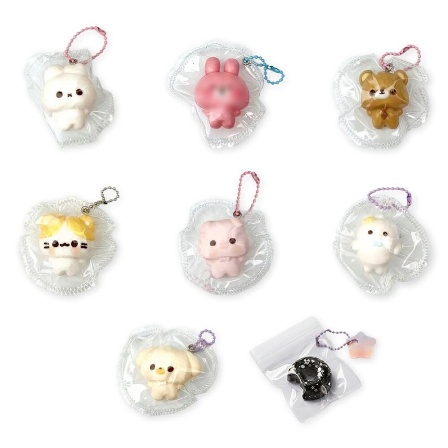 アニマルスクイーズキーホルダー スクイーズ グッズ もちもち 動物 キーホルダー ストレス解消グッズ うさぎ白 うさぎピンク くま |  | 05