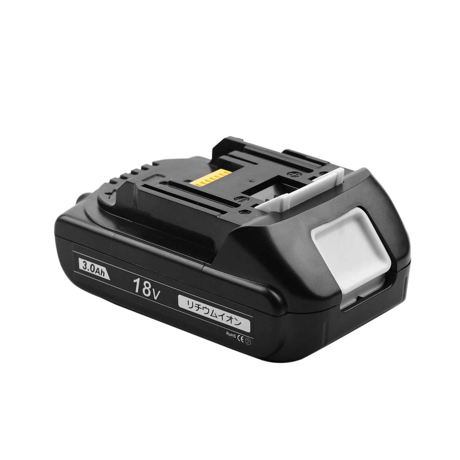 マキタ   互換バッテリー 急速充電器 BL1830Bx2 DC18RC 電池 3Ah 3アンペア 18V 残容量表示 チャージャー Heimerdinger 送料無料 |  | 06