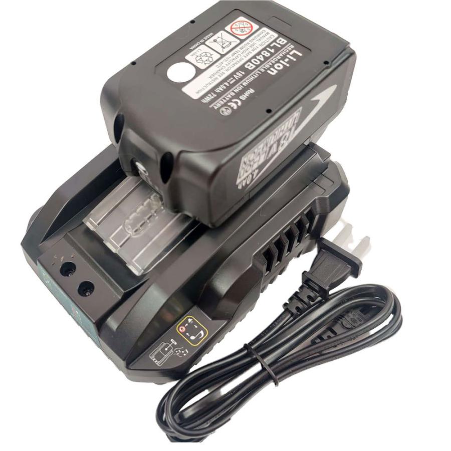 マキタ   互換バッテリー 充電器 BL1860Bx4 DC18RC 電池 6Ah 6アンペア 18V 残容量表示 チャージャー Heimerdinger 送料無料 |  | 02