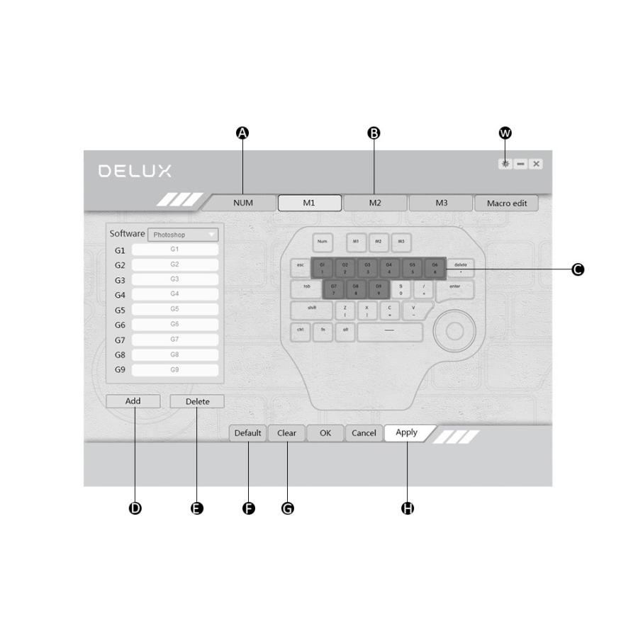 DELUX T11 Designer 左手用＆右手用 キーパッド マクロ ダイヤル SurfaceDialより高性能 送料無料｜aoderi｜06