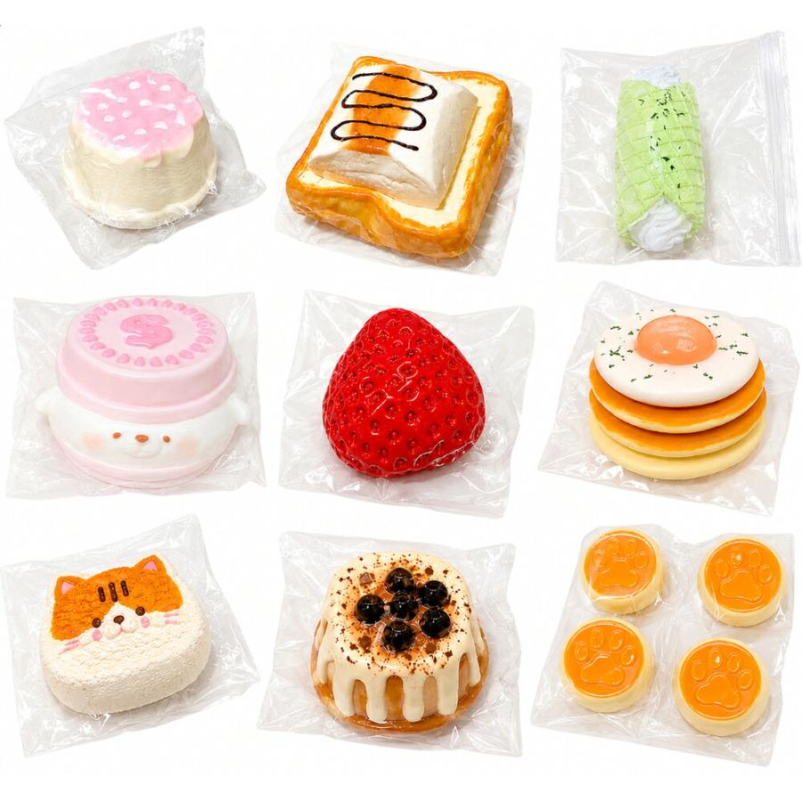 スクイーズ ぷにぷに やわらか もちもち かわいい いちごケーキ 蒸しパン チーズケーキ ドーナツ シュークリーム 肉球おにぎり コインドッグ いちご 目玉焼き ネ |  | 09