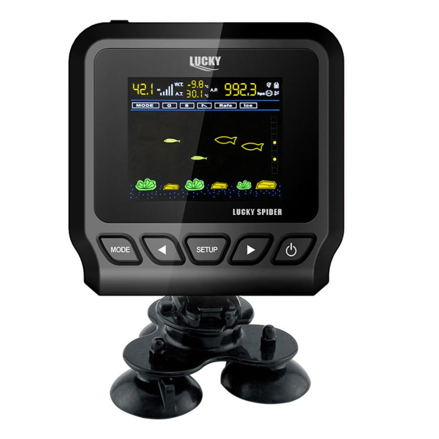魚群探知機 ポータブル 魚探 スパイダー 3.1インチ液晶 200KHz 浮き振動子 ラッキー 丘釣り バス釣り 正規品 |  | 01