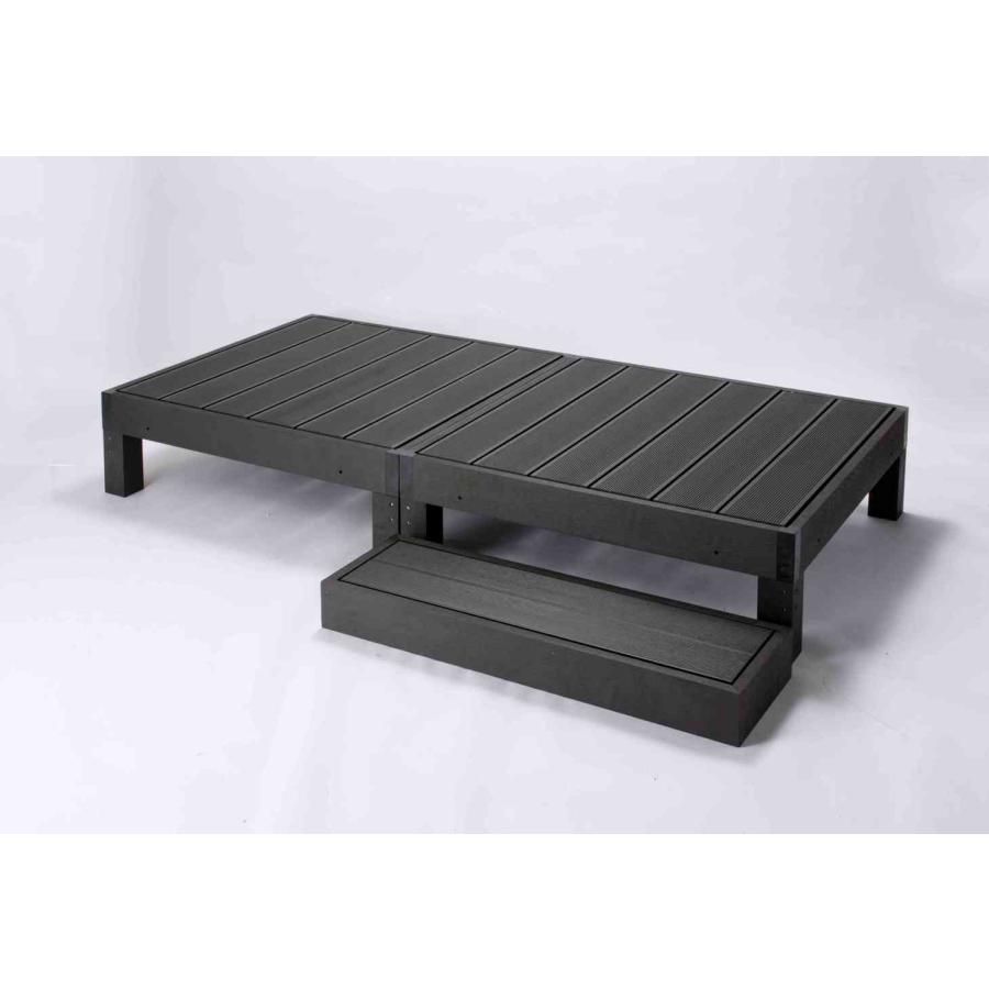 人口木縁台 本体ブラック×２ ステップブラック×１ 家具 インテリア 4573321192731 HP-900-2B（BK） 送料無料 （※北海道、沖縄・離島は発送不可） |  | 01