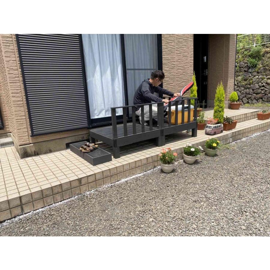 人工木縁台サイドパネル 家具 インテリア 4573321192564 HP-S(BK) 送料無料 （※北海道、沖縄・離島は発送不可） |  | 01